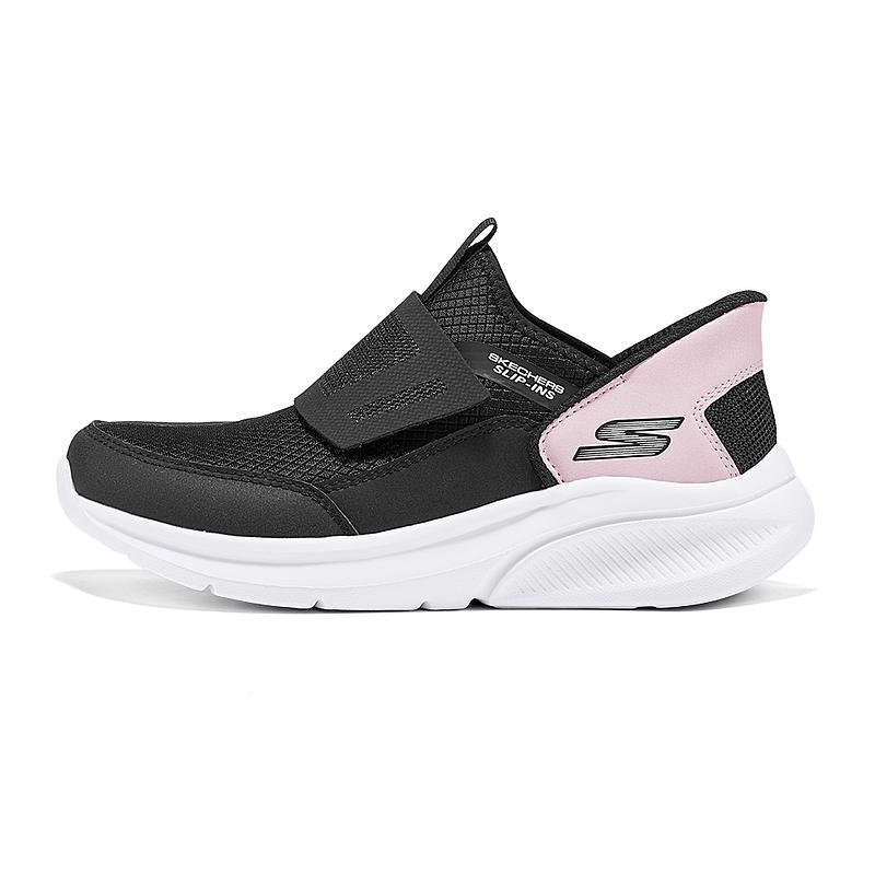 Skechers Детские Удобные Мягкие Низкие Повседневные Кроссовки Черные 319053L-BLK 27.5