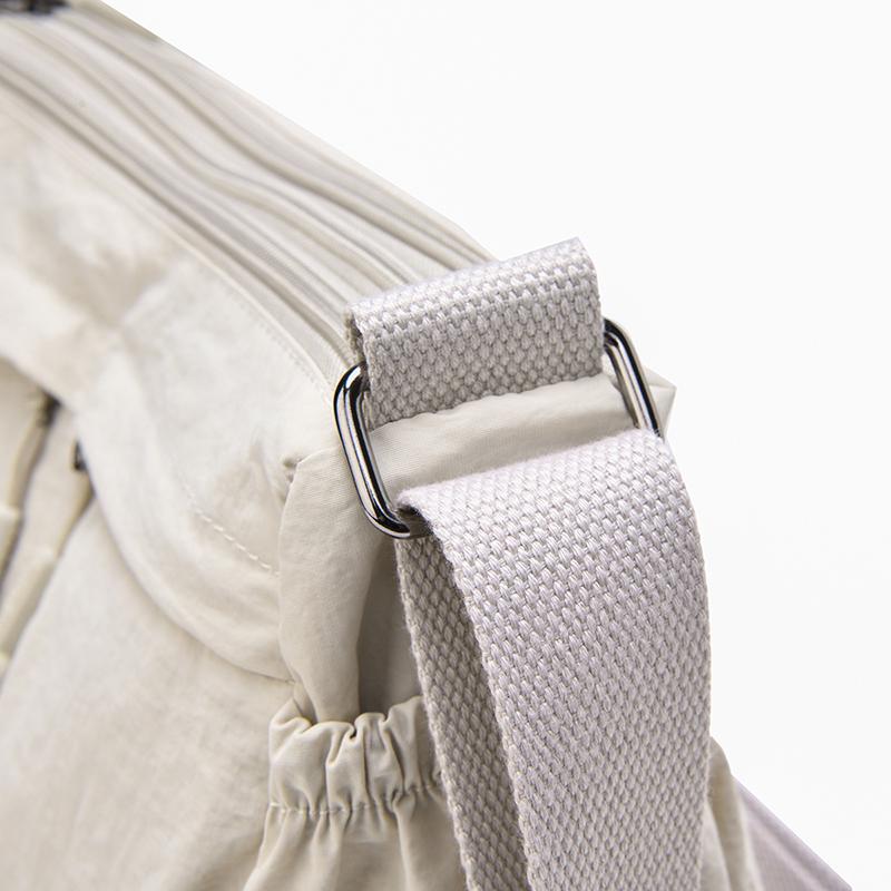 Lightweight Large Capacity Multi-Pocket Nylon Crossbody Bag