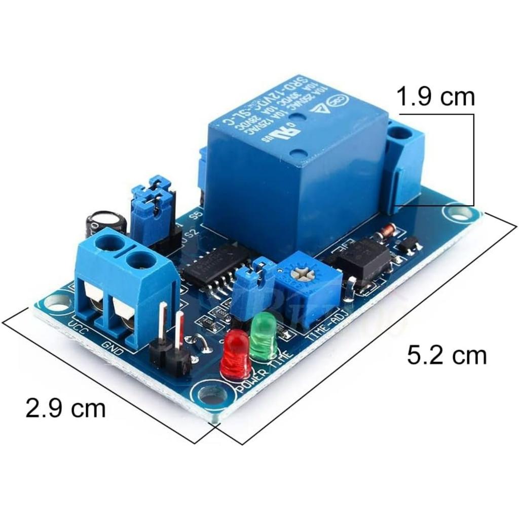 12 V DC Relay Delay Module with Timer Switch On/Off