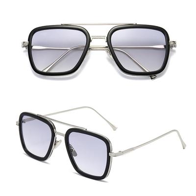 Oculos Bărbați Unisex Ochelari Femei Ochelari de soare din fier pătrat Ochelari de soare Retro Tony Stark Stil Unic