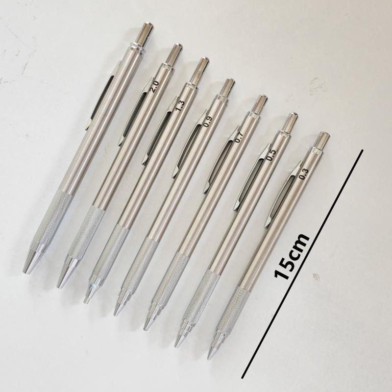 03 05 07 09 13 20 30mm Mechanical Pencil Full Metal Art Drawing Painting Automatic Pencil with Leads Office School Supply