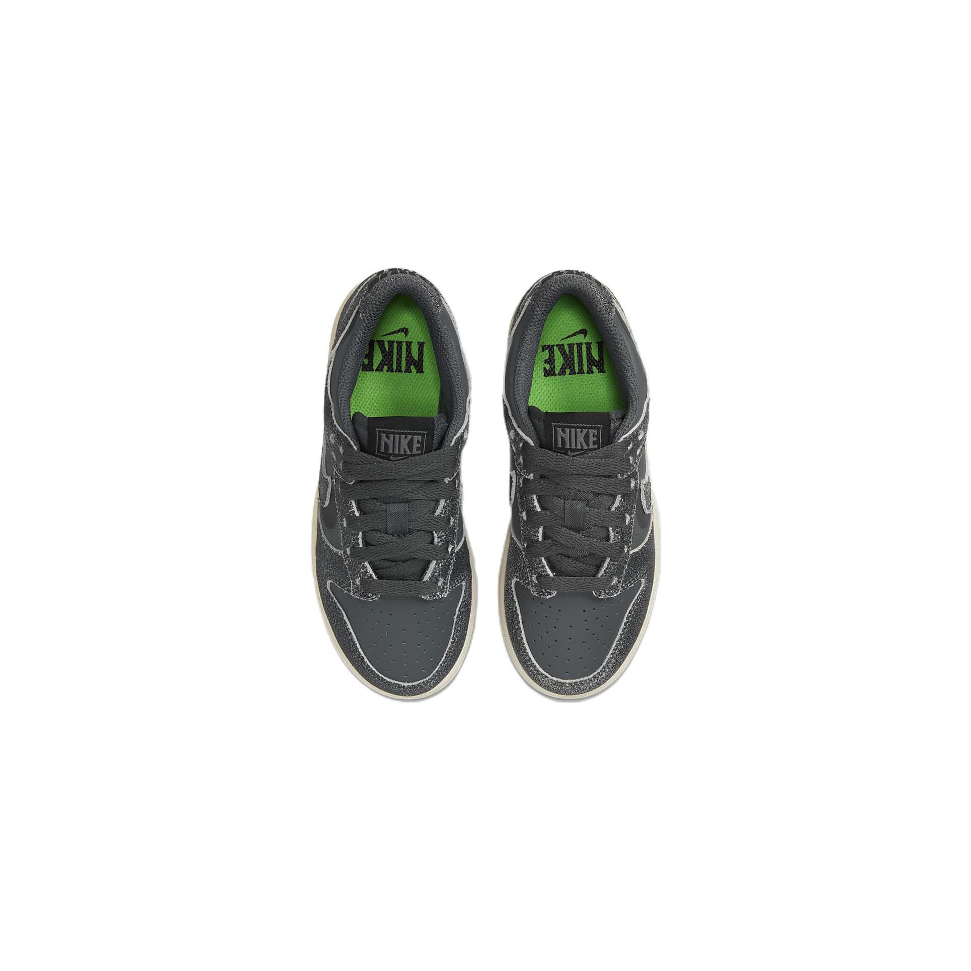 Nike Dunk Low SE PS Halloween — Детские кроссовки Cauldron Grey Iron-Grey Phantom — фото 4