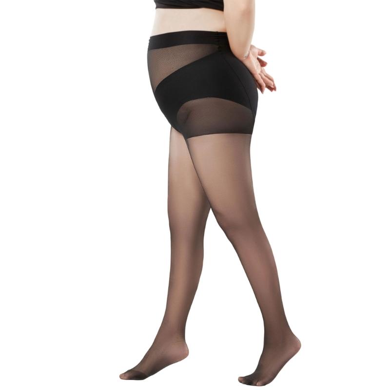 Large Size Pantyhose Ultra Thin and Breathable Sheer Tights High Waist Control Top Leggings Stockings for Women Hosiery