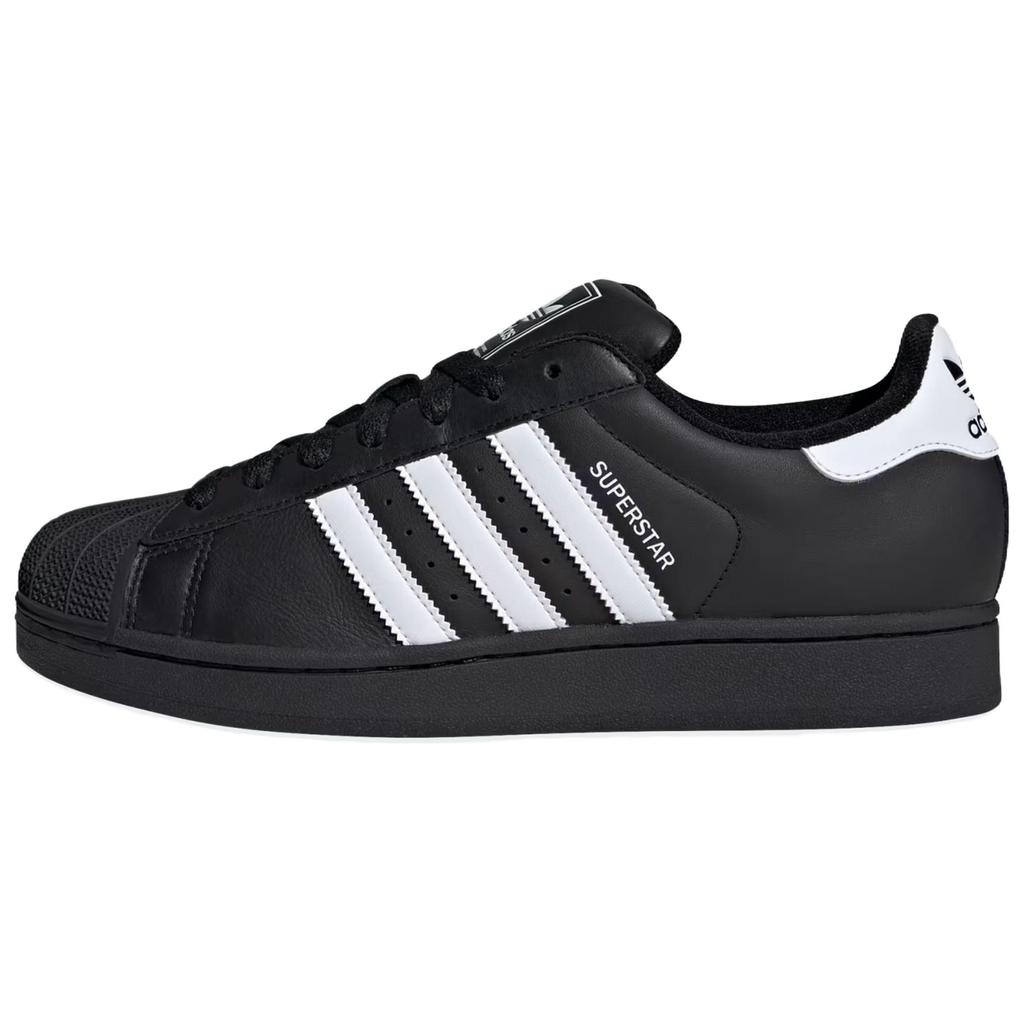 Adidas Originals Superstar 2 Kitten Tale Leather Abrasion Resistant Low top Skateboard Shoes Men's Black White JI0079(team-516-)-Random packaging bags