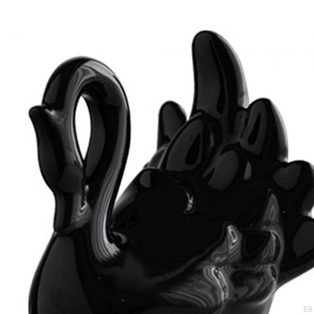 Elegant Swan Figurines: Ceramic Sculpture for Home Decor and Gifts