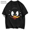 Cute Duck Is Very Nervous Print Men T Shirts Hip Hop ONeck TShirt Soft Cotton Male Sportswear Casual Comfortable Clothes