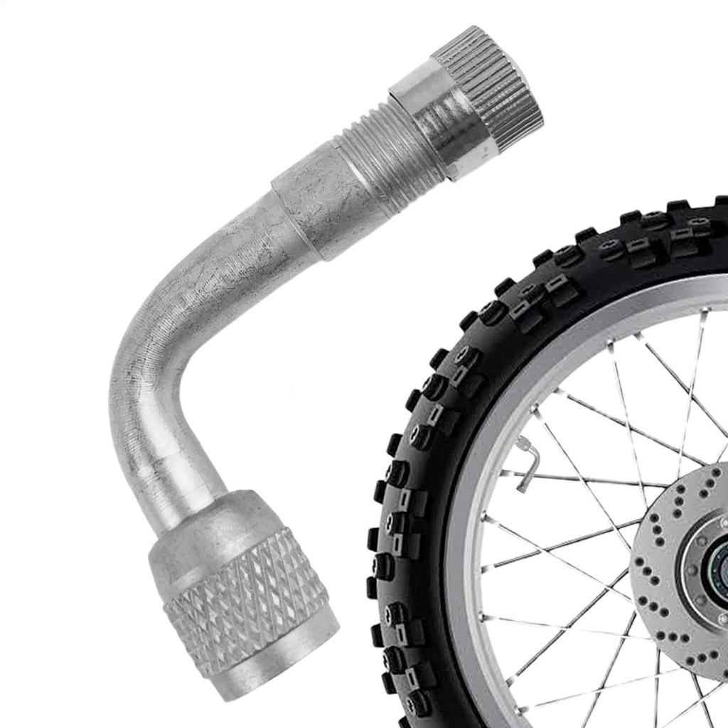 Motorcycle Air Valve, 90° Extension, Tire Valve Extension Adapter, L-Shaped, Air Valve, For Moped