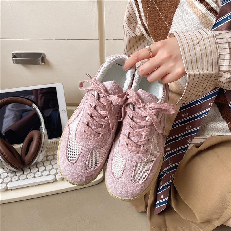 Flat bottom female spring and summer 2025 new retro versatile comfortable lightweight casual sports breathable