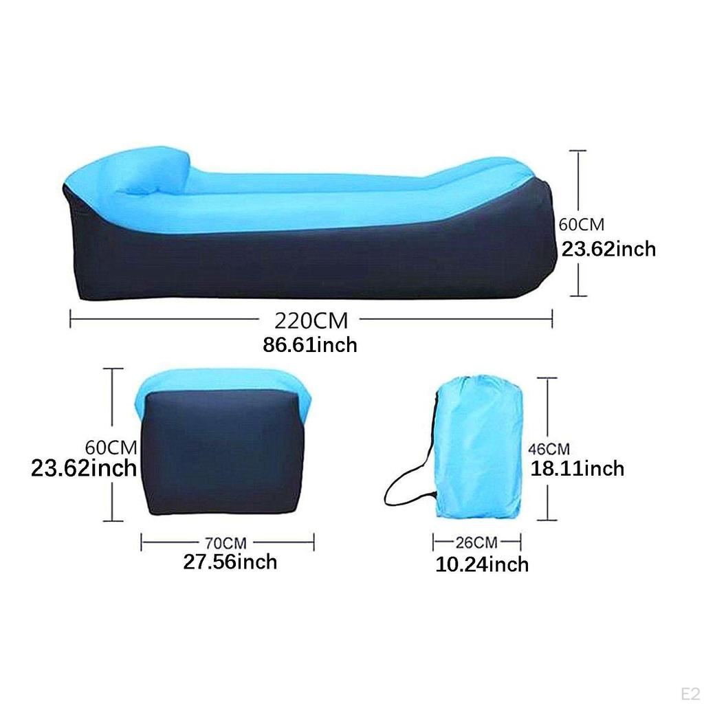 Nadmuchiwane łóżko leżanka Park Relaks Siedzisko Kanapa Hamak dla Dorosłych i Dzieci Sprzęt Turystyczny