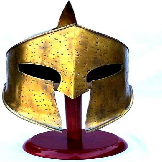 

Коричневый антикварный средневековый греческий спартанский доспех шлем 300 Rise of Empire Movie Helmet LARP Roman