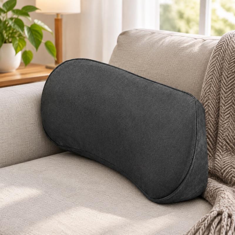 Car Seat Lumbar Support Cushion with Memory Foam for Comfortable Lower Back Relief on Long Drives
