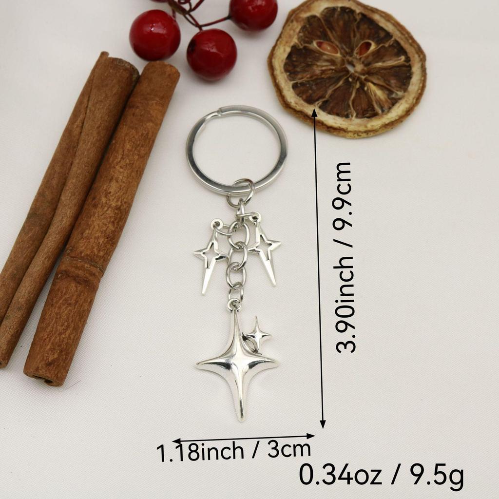 Star and Moon Keychain Pendant - European & American Style Women's Accessory