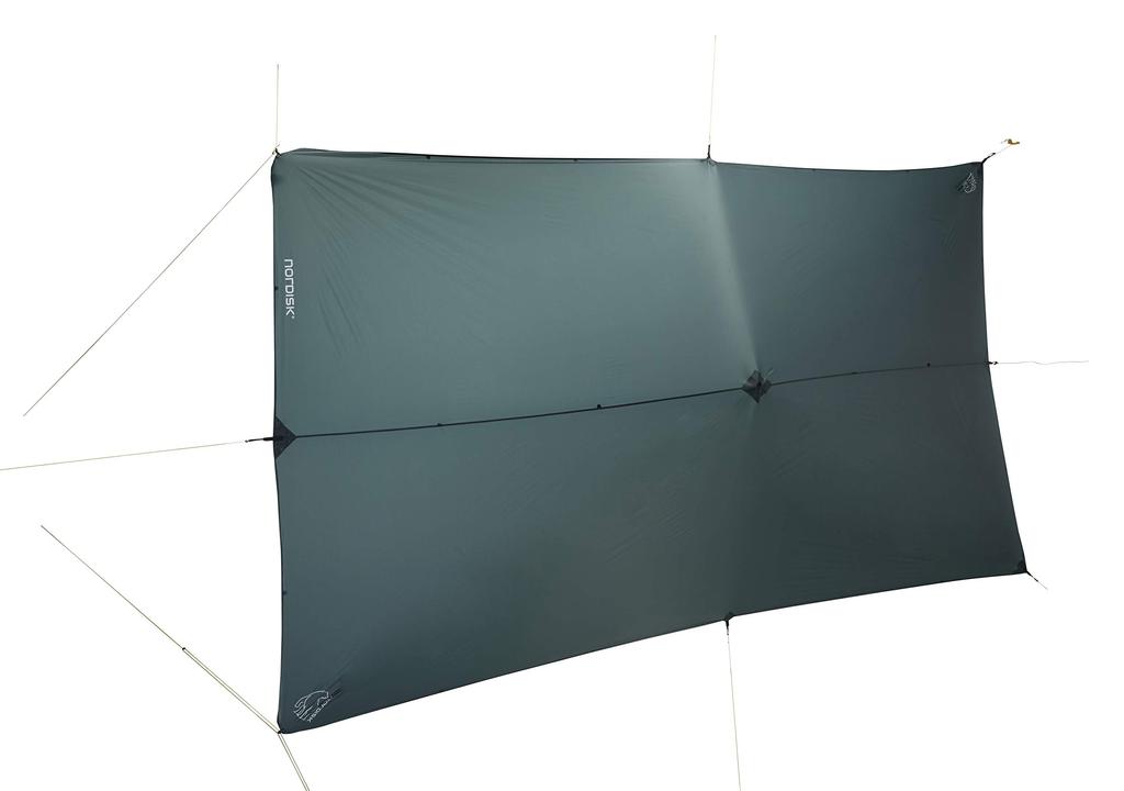 NORDISK Outdoor Camping Tarp Voss 14 SI 14 Forest Green 320 x 430 cm Obdélník Japonský 117012 (Voss SI) [Originální produkt]