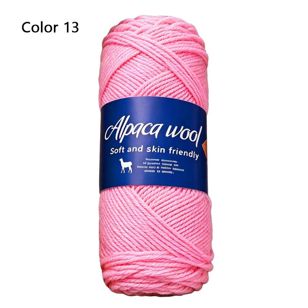1Roll Handicraft Alpaca Wool Yarn Soft Warm Coarse Yarn DIY 100g Knitting Crocheting Yarn