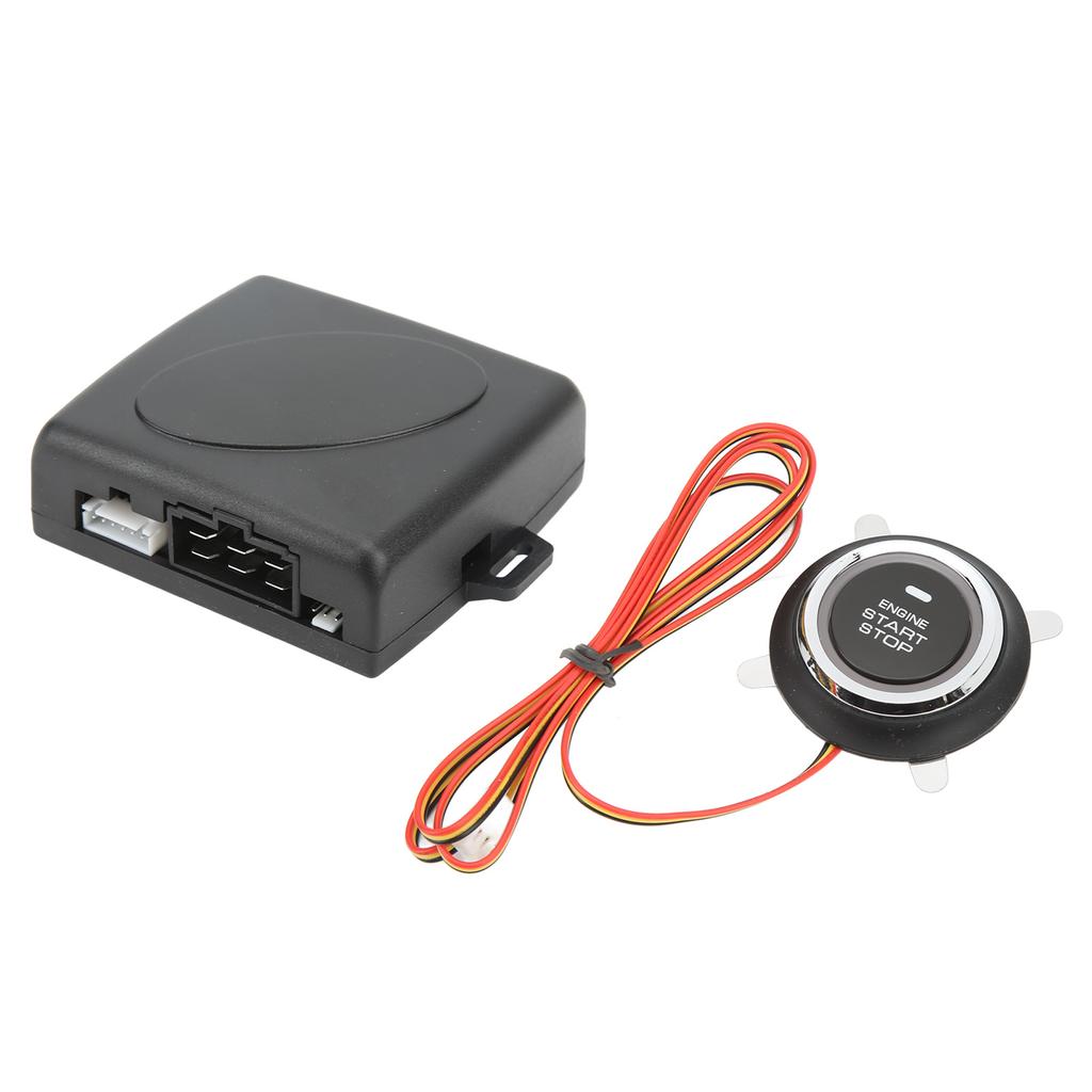 Smart Push To Start Ignition Kit Engine Start Stop Button System Universal for DC 12V Vehicles