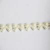 2Yard/Lot Bowknot Embroidered Water Soluble Lace Ribbon DIY Apparel Sewing Fabric Black White Handmade Crafts 1cm Wide
