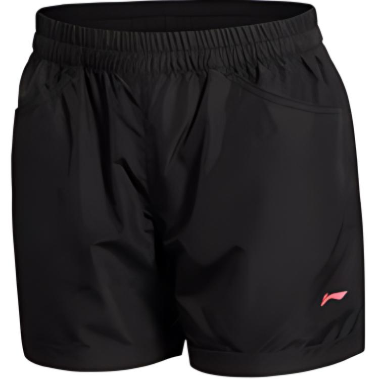 

Li Ning Тренировочная серия Буквенные Шорты спортивные средней посадки на кулиске с прямыми штанинами Женские шорты Черный AKSK072-2 XS