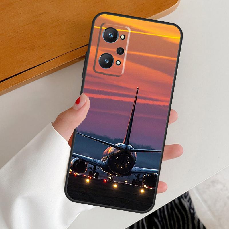 Aircraft Plane Airplane For Realme 15 Pro GT7 GT6 10 11 12 13 14 Pro Plus C67 C63 C61 C55 C51 C53 C35 C75 C65 Case