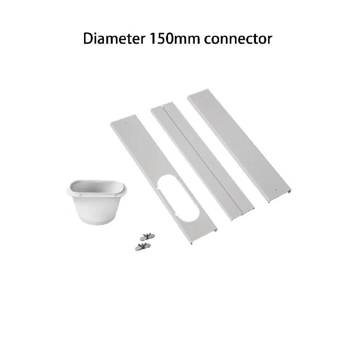 Condizionatore d'Aria Portatile Kit Finestra Kit Sfiato Finestra Condizionatore Universale Sigillo Scorrevole Regolabile Connettore Tubo Sfiato