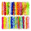 Vibrant Colorful Hawaiian Lei Necklace For Tropical Themed Parties Birthday Celebrations Beach Event