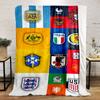 National Soccer Emblems Collection Print Blanket Soft and Cozy Perfect for the Living Room Bed Sofa or a Nap,gift