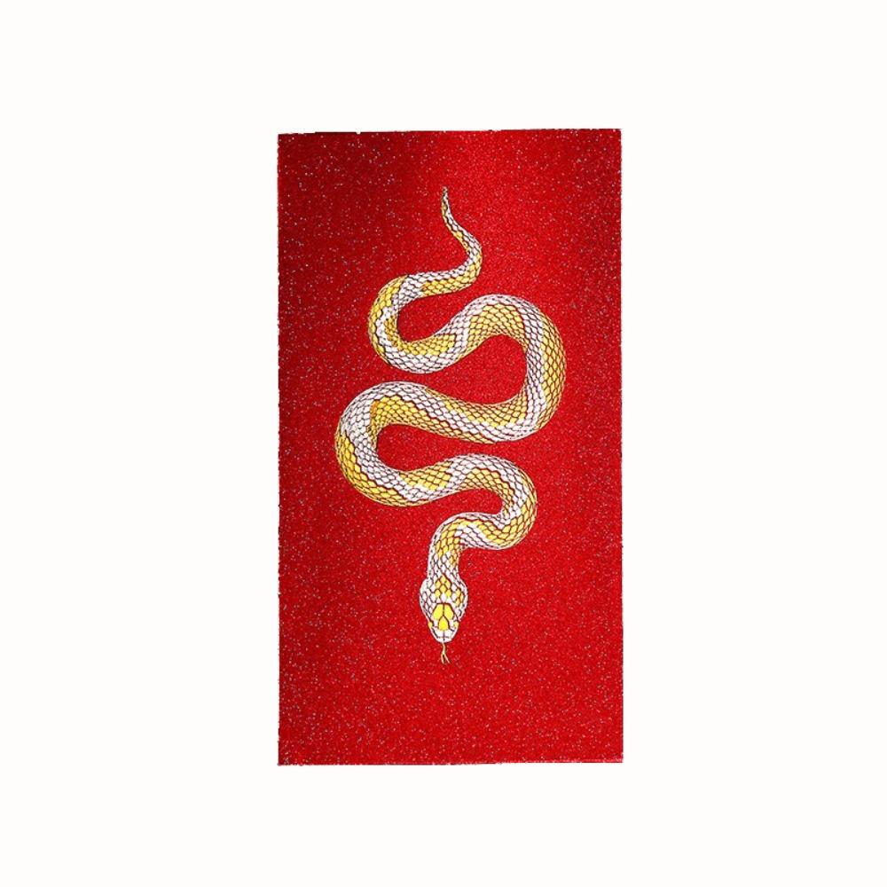 6pcs Cartoon Red Envelope Bag Paper Luck Pocket New Year Blessing Red Packet  Gift