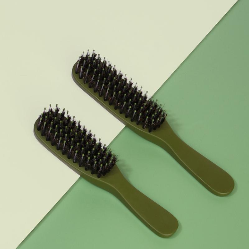 1Pcs Boar Bristle Hair Brush Travel Portable Comb Women Combs Scalp Detangler Hair Comb Salon Styling Hair Tools