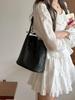 Women's 2026 Retro Korean Hollow Weave Tote: Versatile Large Capacity Fashion Bucket Bag
