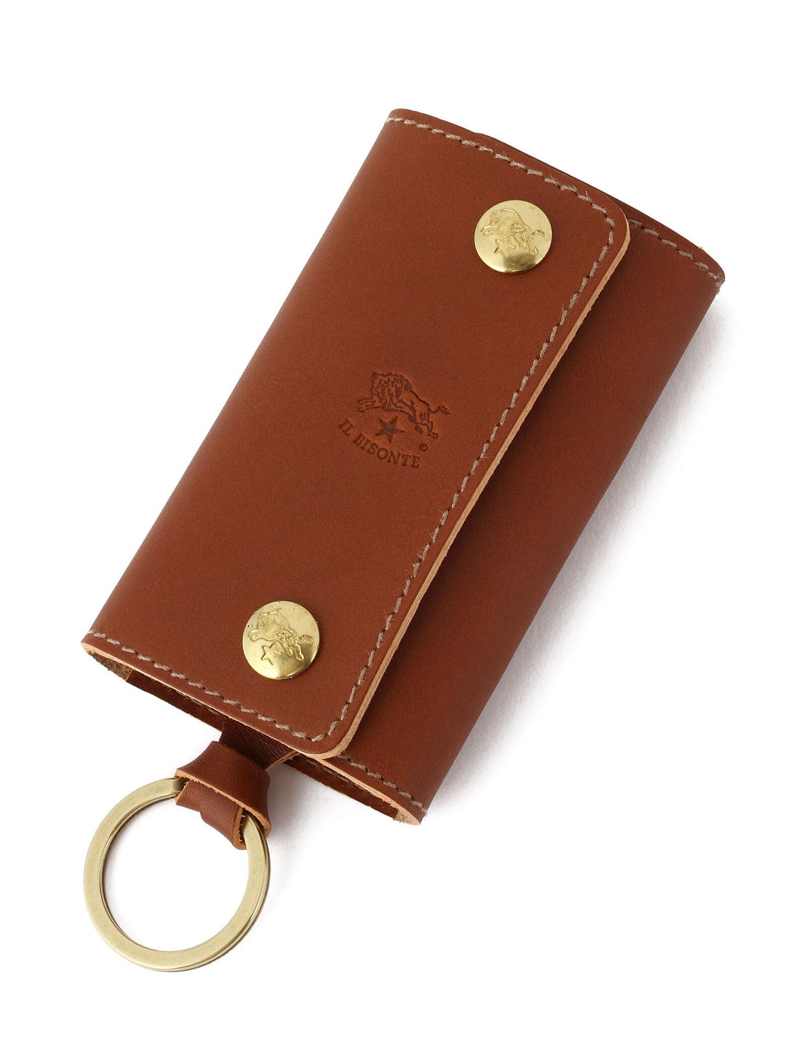 

Key case F Red brown [Il Bisonte] 54_1_54152309290