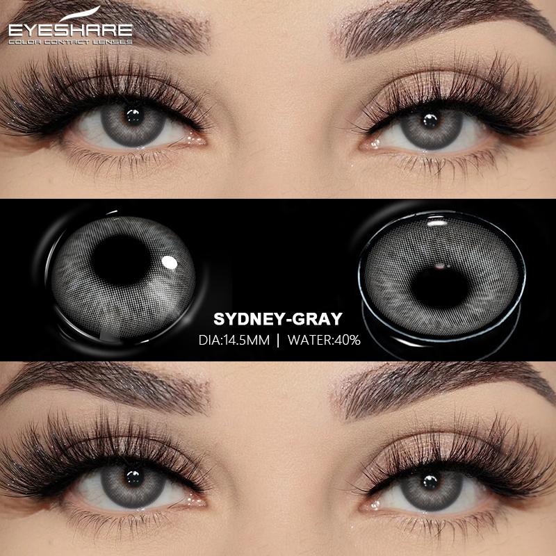 Eyeshare Natural Color Contact Lenses for Eyes Brown Contact Lens Blue Contact Lens Colored Eye Contacts Eye Makeup Yearly Use