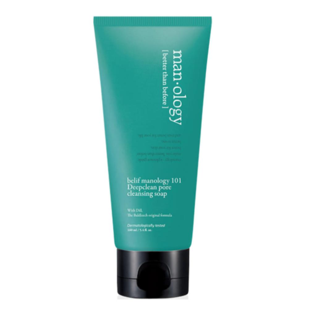 belif Menology 101 Deep Clean Pore Cleansing Soap 160ml - Refreshing Men s Cleanser for Pore Control & Deep Purification