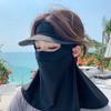 Ice Silk Sun Protection Mask UPF50+ Sunshade Face Mask New Anti-UV Neck Scarf  Outdoor
