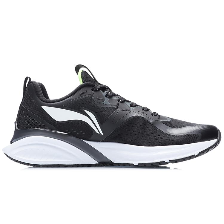 New LINING Cloud 5 V2 Running Shoes Men Low Top Black ARSS053-2