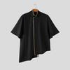 INCERUN Mens Vintage Stand Collar Cape Coat Batwing Sleeve Irregular Hem Streetwear Poncho Cloak