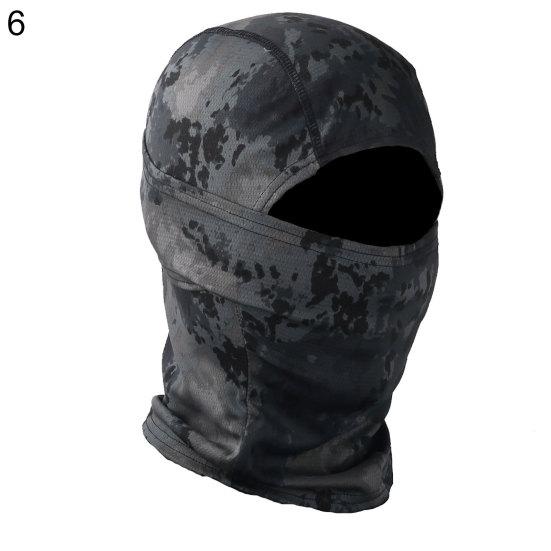 Unisex Camo Print Outdoor Cycling Balaclava Neck Gaiter Cap Full Face Cover