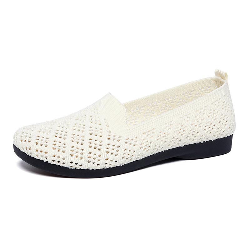 

Новая дышащая сетчатая обувь, тканевая обувь, одинарная обувь, нескользящая мягкая подошва, удобная и легкая, дышащая обувь средней высоты 41