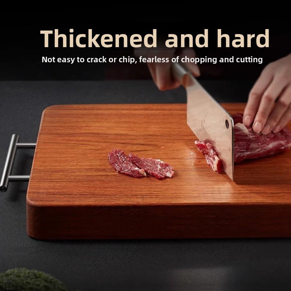 Ebony Wooden Cutting Board Double-sided Antibacterial Fruit Vegetable Chopping Board Anti Mold Cutting Board Mats Household