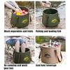 10L 20L Travel Camping Folding Bucket Water Storage Bag Portable Multi-functional Folding Bucket For Fishing Camping Hiking
