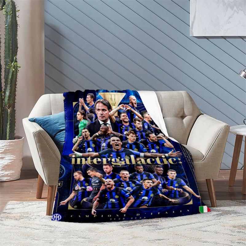 Famous F.C. Internazionale Milano football player Lautaro Martínez blanket Soft four season home bed office travel outdoor warm blanket L10