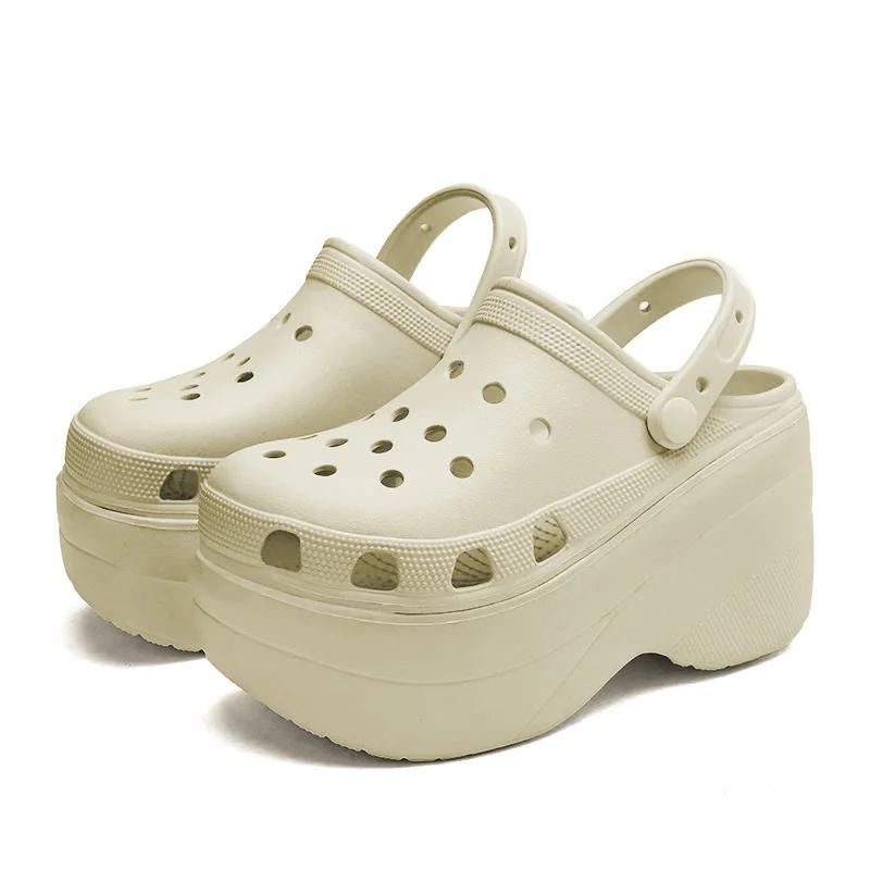 

Супер высокие 10 см сандалии для женщин летние женские тапочки сандалии на платформе уличные пляжные тапочки шлепанцы садовая обувь 42