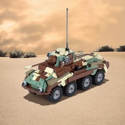 Militärserie Camouflage Gepanzertes Fahrzeug Bausteine MOC Puma Artilleriefahrzeug Modell Kinder Puzzle Montage Spielzeug Geschenk