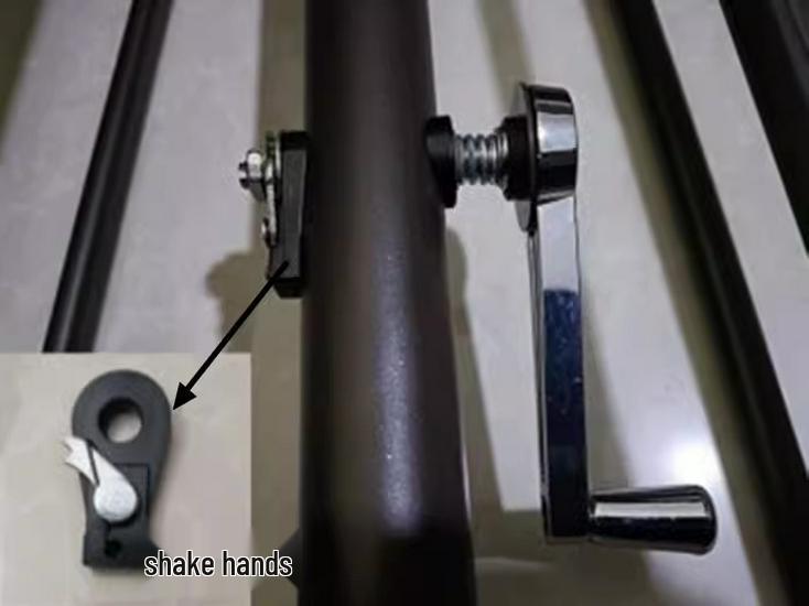 Central Pole Umbrella Replacement Crank Handle for Outdoor Sun Umbrella Maintenance