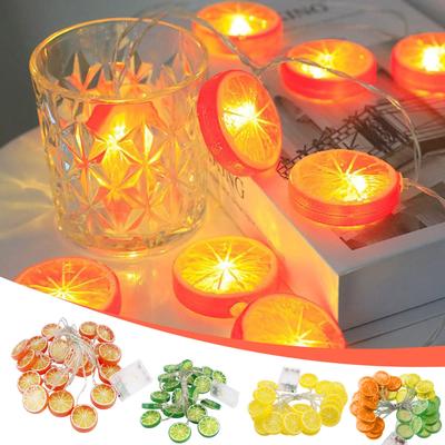 LED-Lichterkette Zitronenscheibe Kleine frische Atmosphäre Dekorative Lichter, interessante Dekorative Lichter