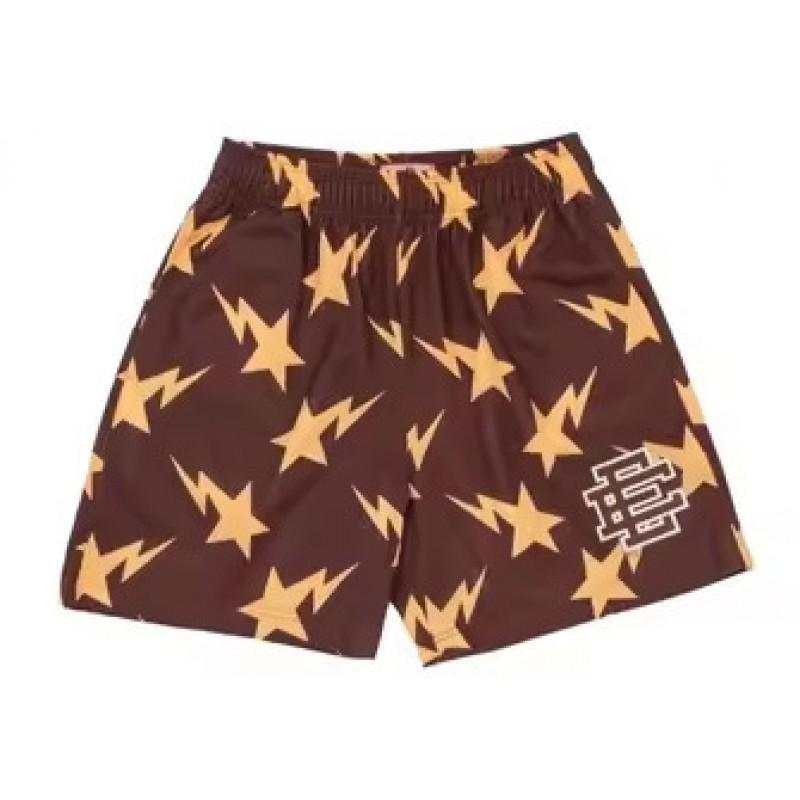 Eric Emanuel EE Herren Mesh Fitnessshorts Atmungsaktiv Jogging Training Lässige Sportbekleidung