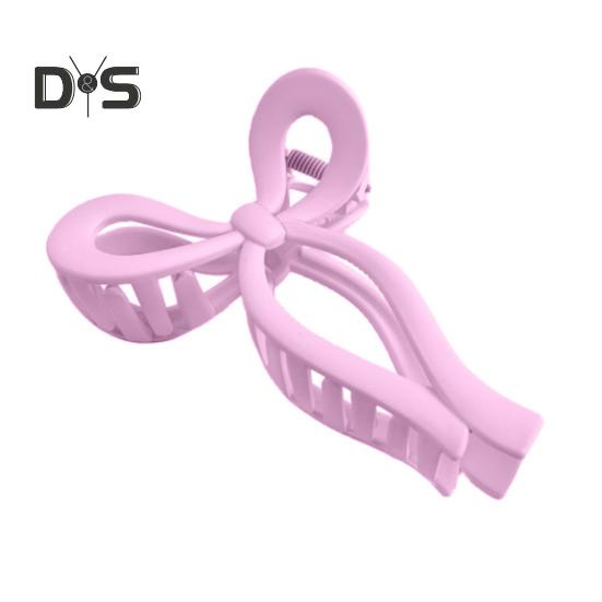 

Женская заколка для волос в форме банта, противоскользящая заколка для волос на затылке, большая заколка для волос, заколка для волос в виде акульих волос, аксессуары для волос розовый