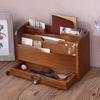 1pc Vintage Wooden Desktop Drawer Storage Box for Groceries Office Supplies File Sorting Box Storage Wooden Box