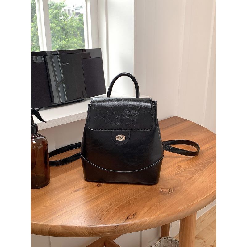 Silver backpack niche new women's backpack trend fashion student small backpack women