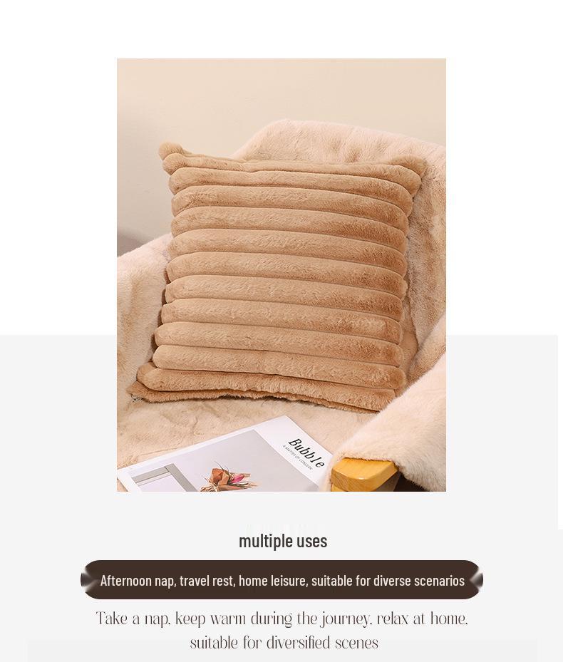 Modern Minimalist Plush Pillowcase 45x45/50x50 for Leisure and Entertainment