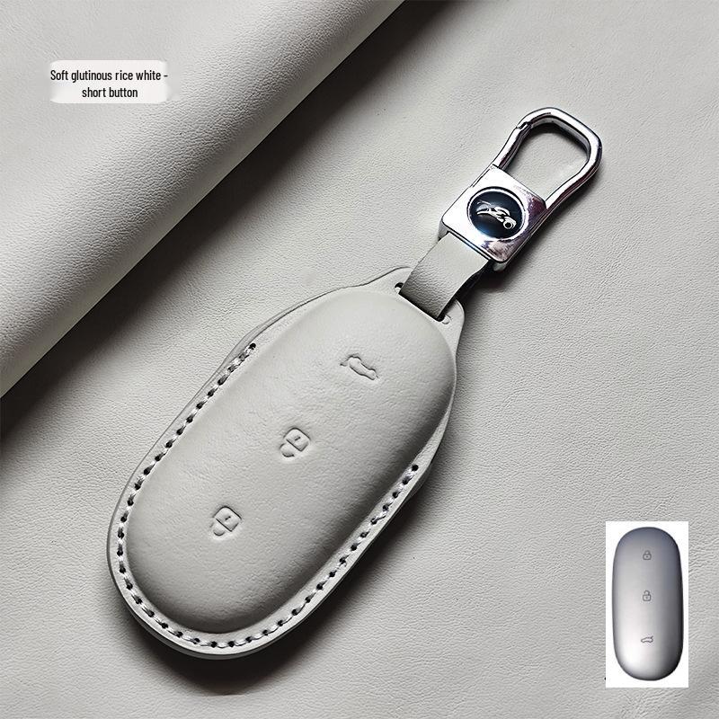 Genuine Leather Key Case for Ideal I6 L9MAX/L8/L7/L6/ONE/Mega - High-End with Buckle Shell