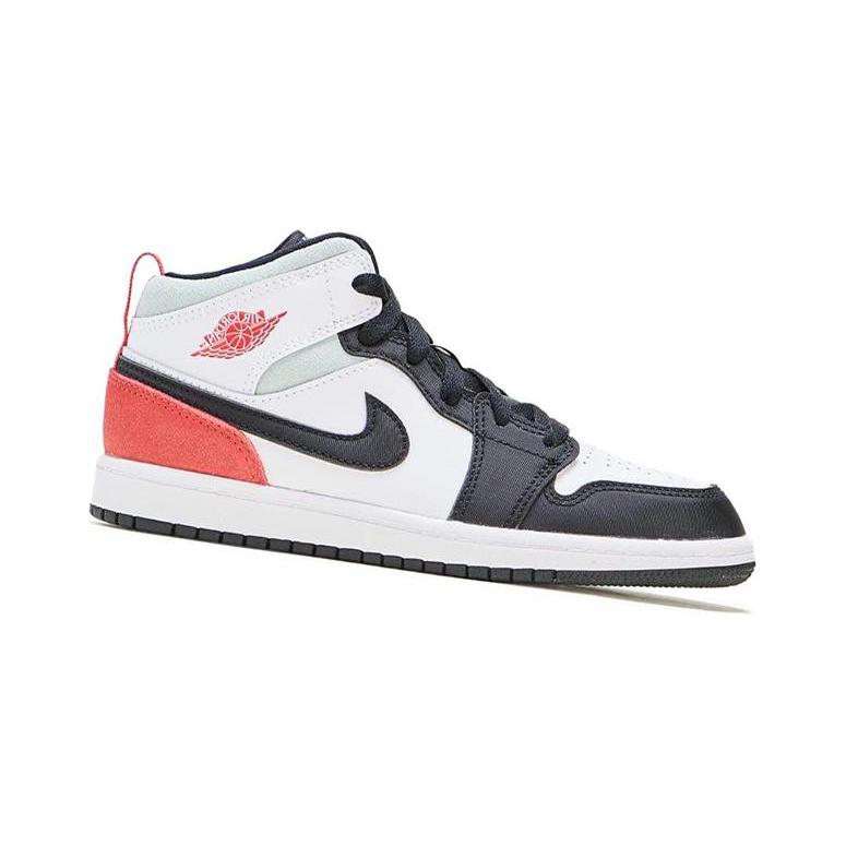 New Jordan 1 Mid SE PS Red Black Toe BQ6932-100